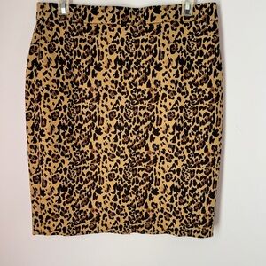 NWT J. Crew Leopard Print Mini Skirt Size 8 Petite